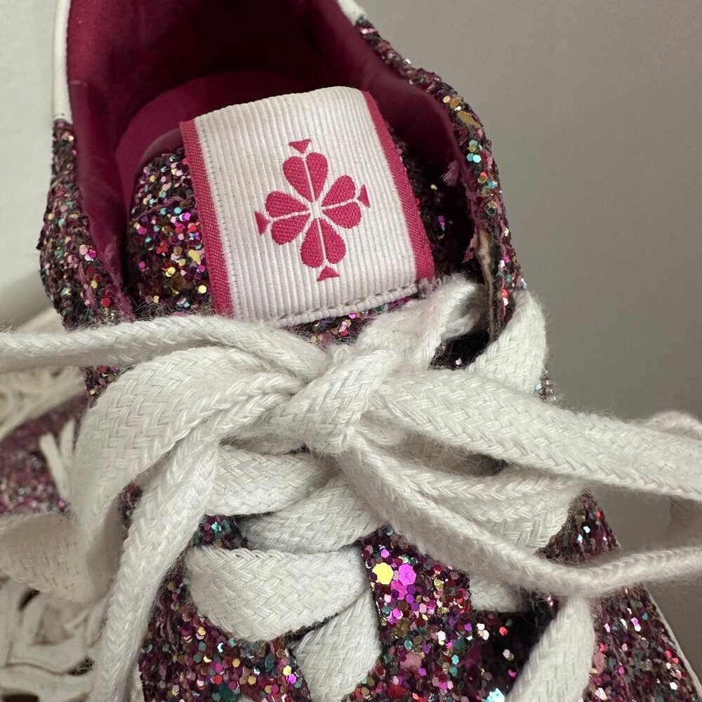Kate Spade Women's Ace Glitter Low-top Sneakers 9.5 - Picture 6 of 10